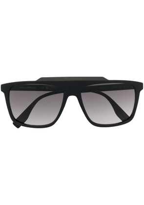 Karl Lagerfeld square-frame logo print sunglasses - Black