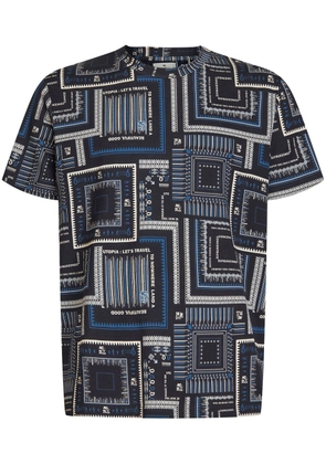 ETRO all-over graphic-print T-shirt - Black