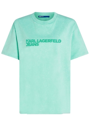 Karl Lagerfeld Jeans logo-print organic cotton T-shirt - Green