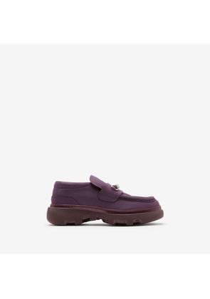 Burberry Nubuck Creeper Clamp Loafers