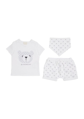 Givenchy Kids T-Shirt, Shorts And Bib Set (6-18 Months)