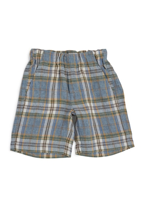 Il Gufo Linen Check Shorts (3-12 Years)