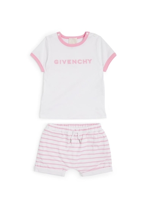 Givenchy Kids Cotton T-Shirt And Shorts Set (6-18 Months)