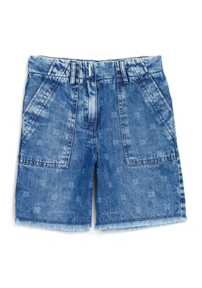 Givenchy Kids 4G Denim Shorts (4-12+ Years)
