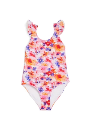Il Gufo Floral Ruffle Swimsuit (4-12 Years)