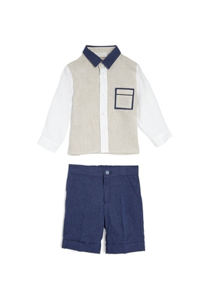 Bimbalo Linen Shirt And Shorts Set (3-24 Months)