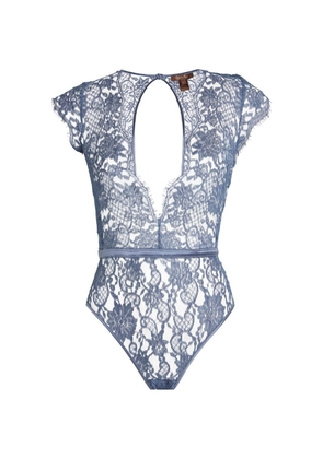 Coco De Mer Lace Plunge-Neck Hera Bodysuit