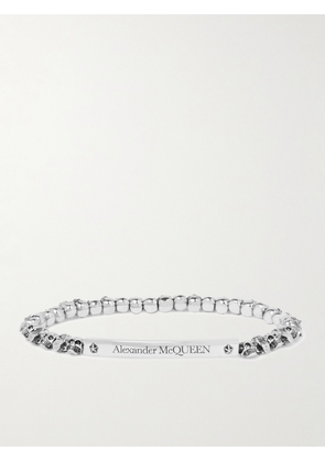 Alexander McQueen - Skull Silver-Plated Bracelet - Men - Silver
