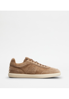 Tod's - Tabs Sneakers in Suede, BROWN, 7 - Shoes