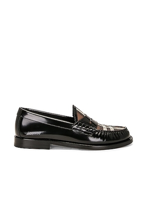 Burberry Vintage Check Loafer in Black - Black. Size 39 (also in ).