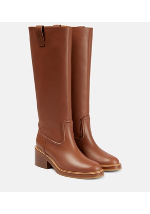 Chloé Mallo leather knee-high boots