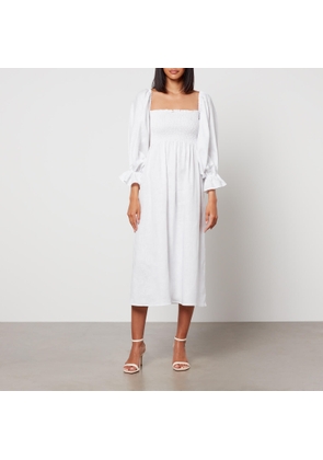 Sleeper Women's Atlanta Linen Dress - White - XL