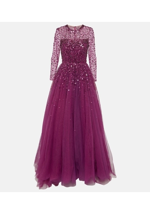 Jenny Packham Constantine embellished tulle gown