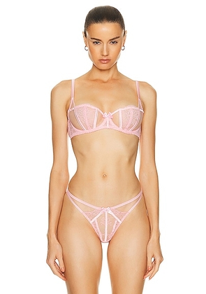 Agent Provocateur Rozlyn Bra in Baby Pink - Rose. Size 32D (also in 36B, 36C).