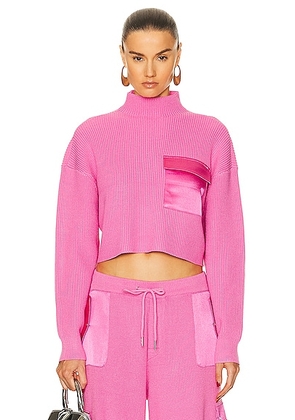 SER.O.YA Donna Sweater in Malibu Pink - Pink. Size M (also in L, S, XL, XS).