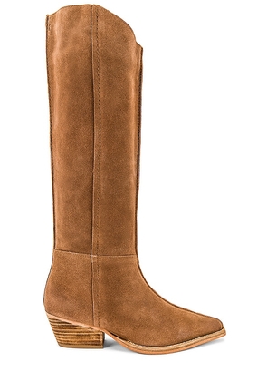 Free People Sway Low Slouch Boot in Brown. Size 38.5.