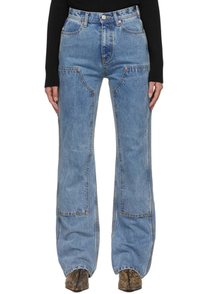 Andersson Bell SSENSE Exclusive Blue Jade Jeans