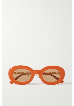 Jacquemus - Round-frame Acetate Sunglasses - Orange - One size