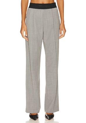 Helmut Lang Pull On Suit Pant in Grey. Size 00, 4, 6.