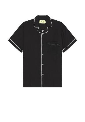 Duvin Design Poolside Retro Button Up Shirt in Black. Size S, XL.