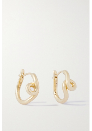Bea Bongiasca - Single Wave 9-karat Gold Hoop Earrings - One size
