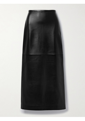 Co - Paneled Leather Maxi Skirt - Black - US0,US2,US4,US6,US8,US10