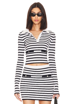 Lovers and Friends Selene Striped Sweater in Black,White. Size M, S, XL, XS.