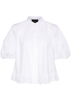 Simone Rocha puff-sleeve cotton blouse - White