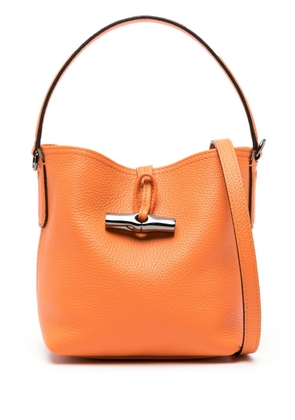 Longchamp small Roseau Essential bucket bag - Orange