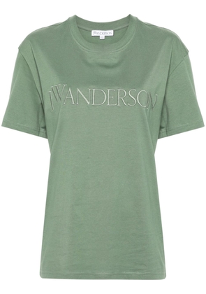 JW Anderson logo-embroidered T-shirt - Green
