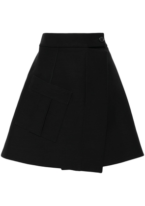 Louis Vuitton Pre-Owned 2010s wrap-front mini skirt - Black