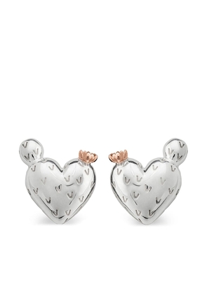 TANE México 1942 Nopal Heart sterling silver earrings