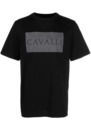 Roberto Cavalli logo-print crew-neck T-shirt - Black