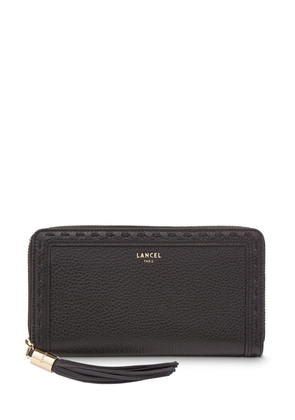 Lancel logo-stamp leather wallet - Black