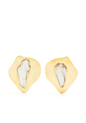 LIYA Pearlette Clouds stud earrings - Gold