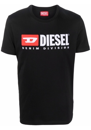 Diesel T-Diegor-Div logo-embroidered T-shirt - Black