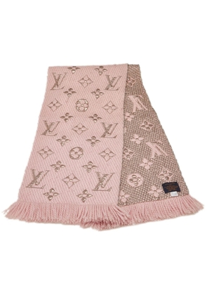 Louis Vuitton Pre-Owned 2018 Logomania wool scarf - Pink