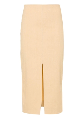 ISABEL MARANT Mills front-slit skirt - Neutrals