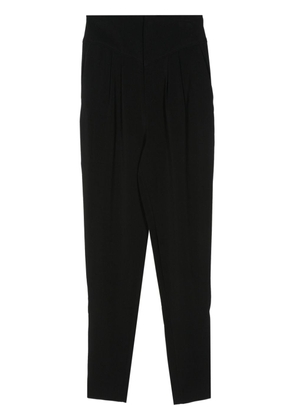 BITE Studios pleat-detail yoke-waist trousers - Black