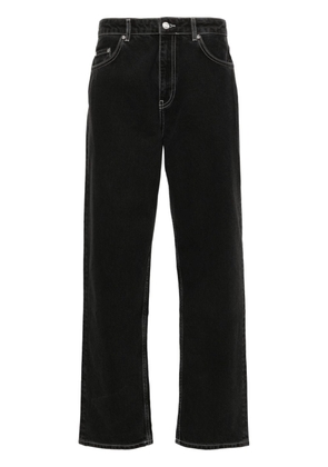 MOSCHINO JEANS mid-rise tapered-leg jeans - Black