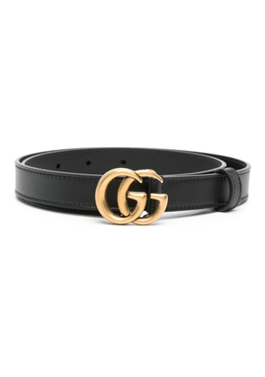 Gucci Pre-Owned Double G leather belt - Black