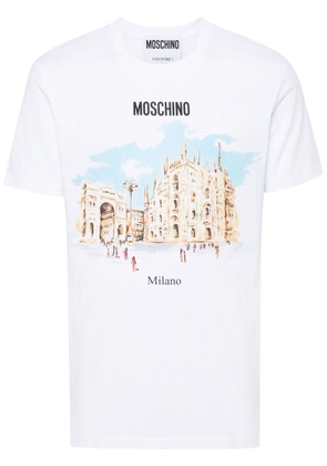 Moschino illustration-print cotton T-shirt - White