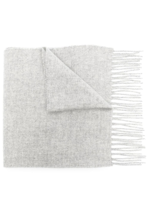 Johnstons of Elgin Joe melangé-effect cashmere scarf - Silver