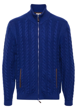 N.Peal The Richmond cashmere cardigan - Blue