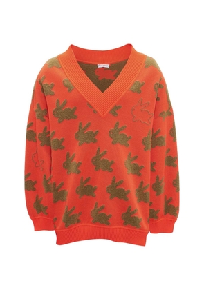 Jw Anderson V-Neck Bunny Sweater