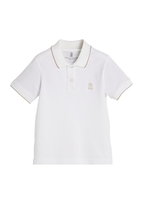 Brunello Cucinelli Kids Cotton Piqué Polo Shirt (4-12 Years)