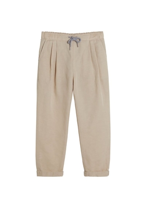 Brunello Cucinelli Kids Twisted Linen-Cotton Gabardine Trousers (4-12+ Years)