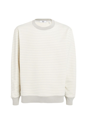 Theory Cotton-Blend Striped Sweatshirt