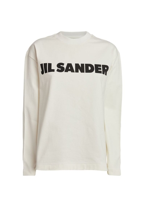 Jil Sander Long-Sleeve Logo T-Shirt