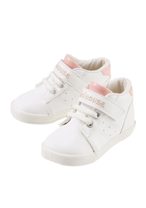 Miki House Velcro-Strap High-Top Sneakers